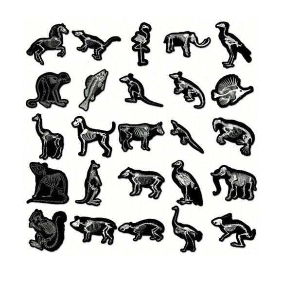 Animal Skeleton Bulk Stickers 50 PC Vinyl NWT - Picture 4 of 5